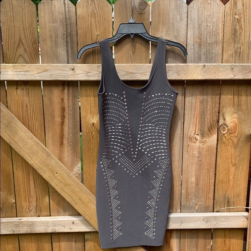 Arden B Black and White Bodycon Mini Dress
